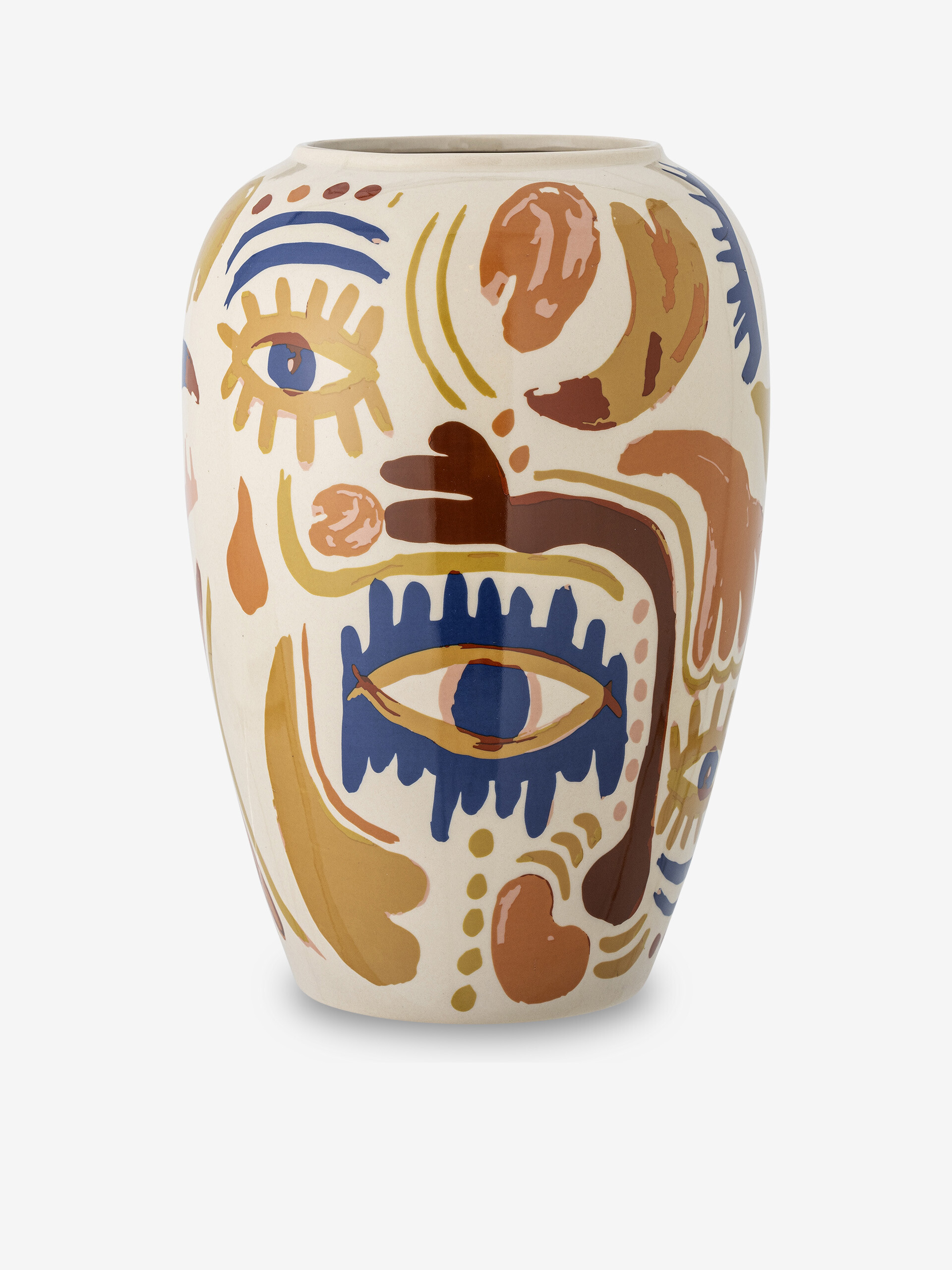 VASE HORUS STONEWARE -  Blue , Home design Bensimon