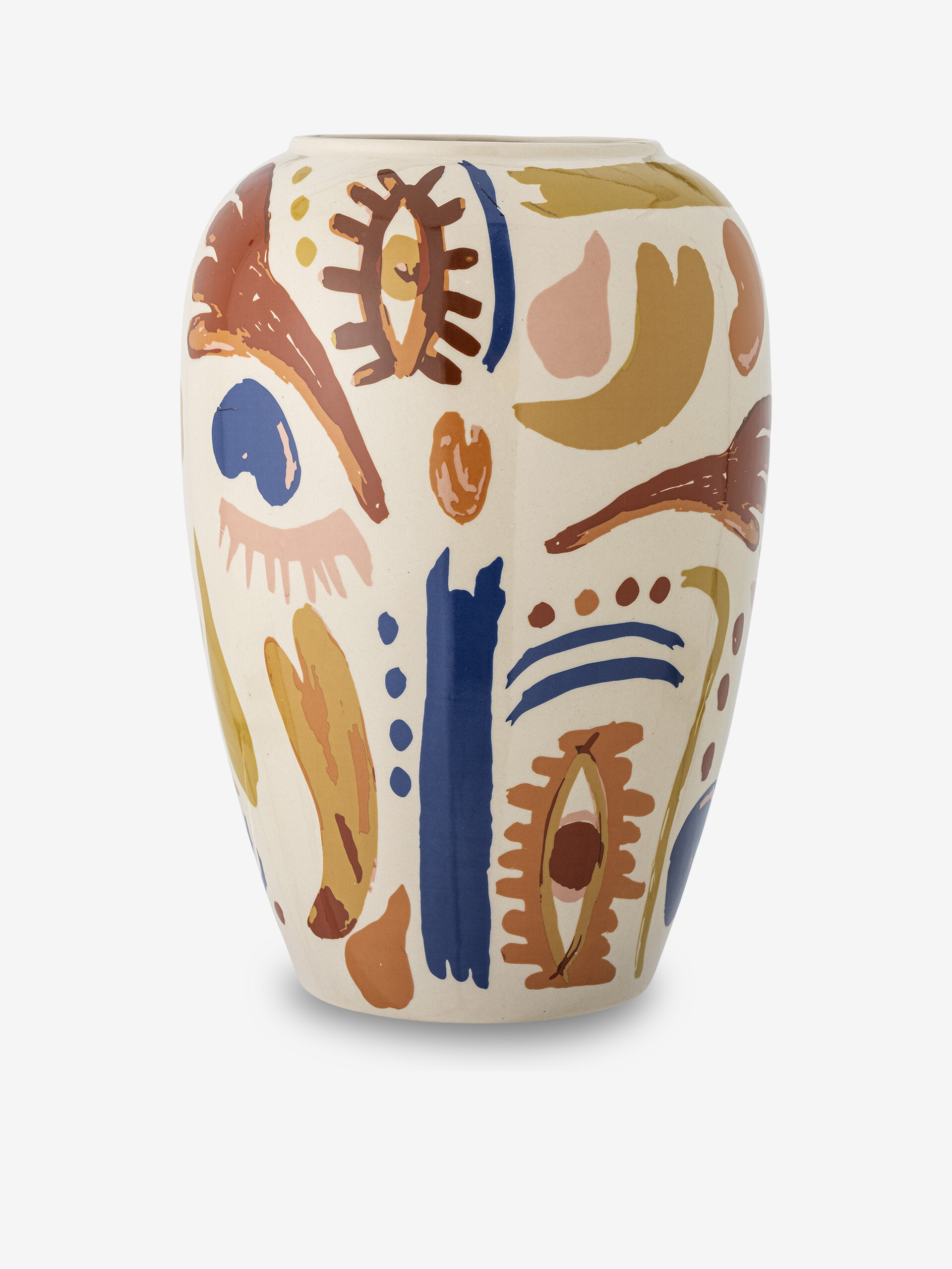 VASE HORUS STONEWARE -  Blue , Home design Bensimon