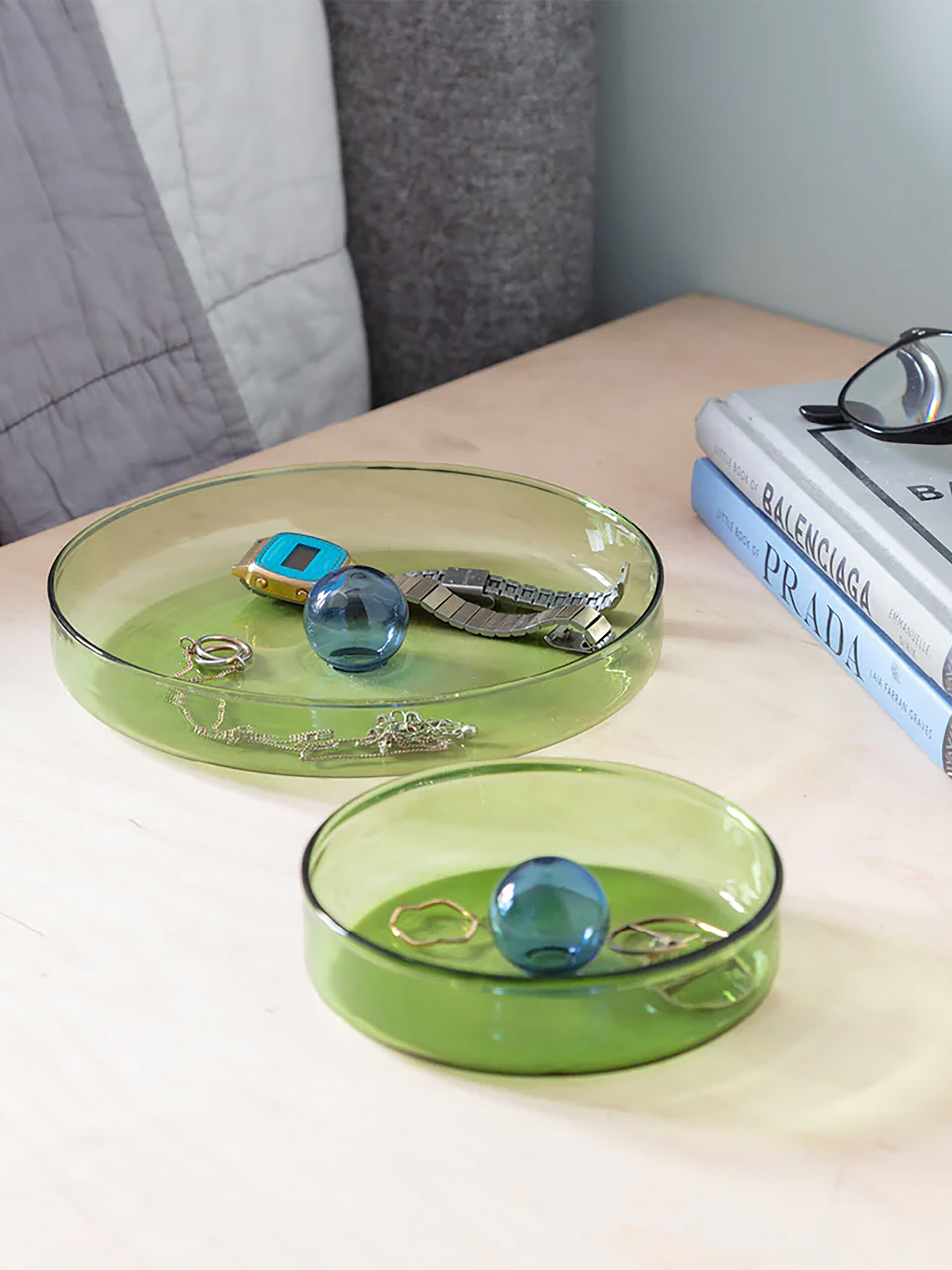 BUBBLE GREEN/BLUE S POCKET -  Green , Home design Bensimon