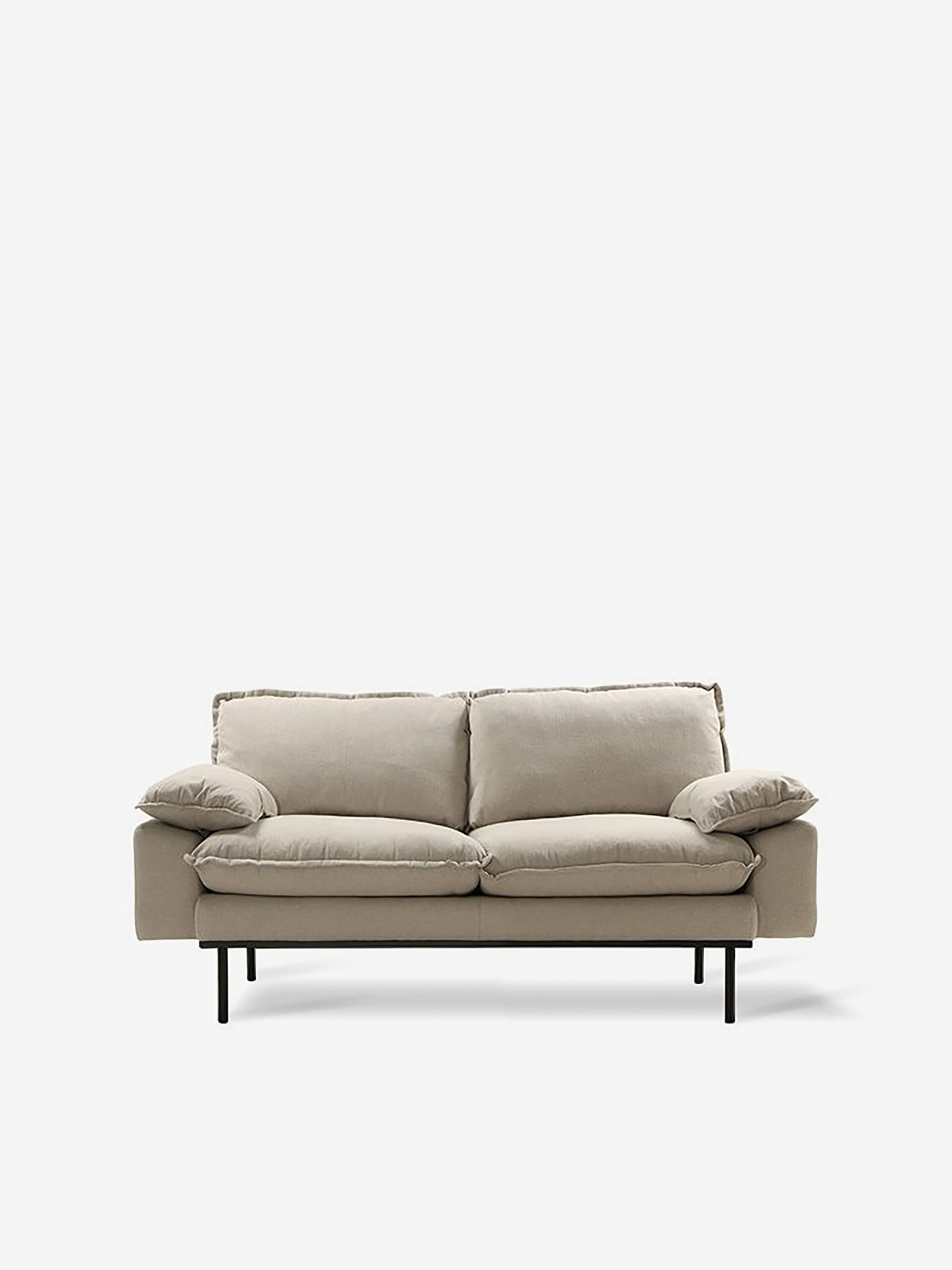 CANAPE RETRO SOFA 2 PLACES CREME - HK LIVING - Cream , Home design Bensimon