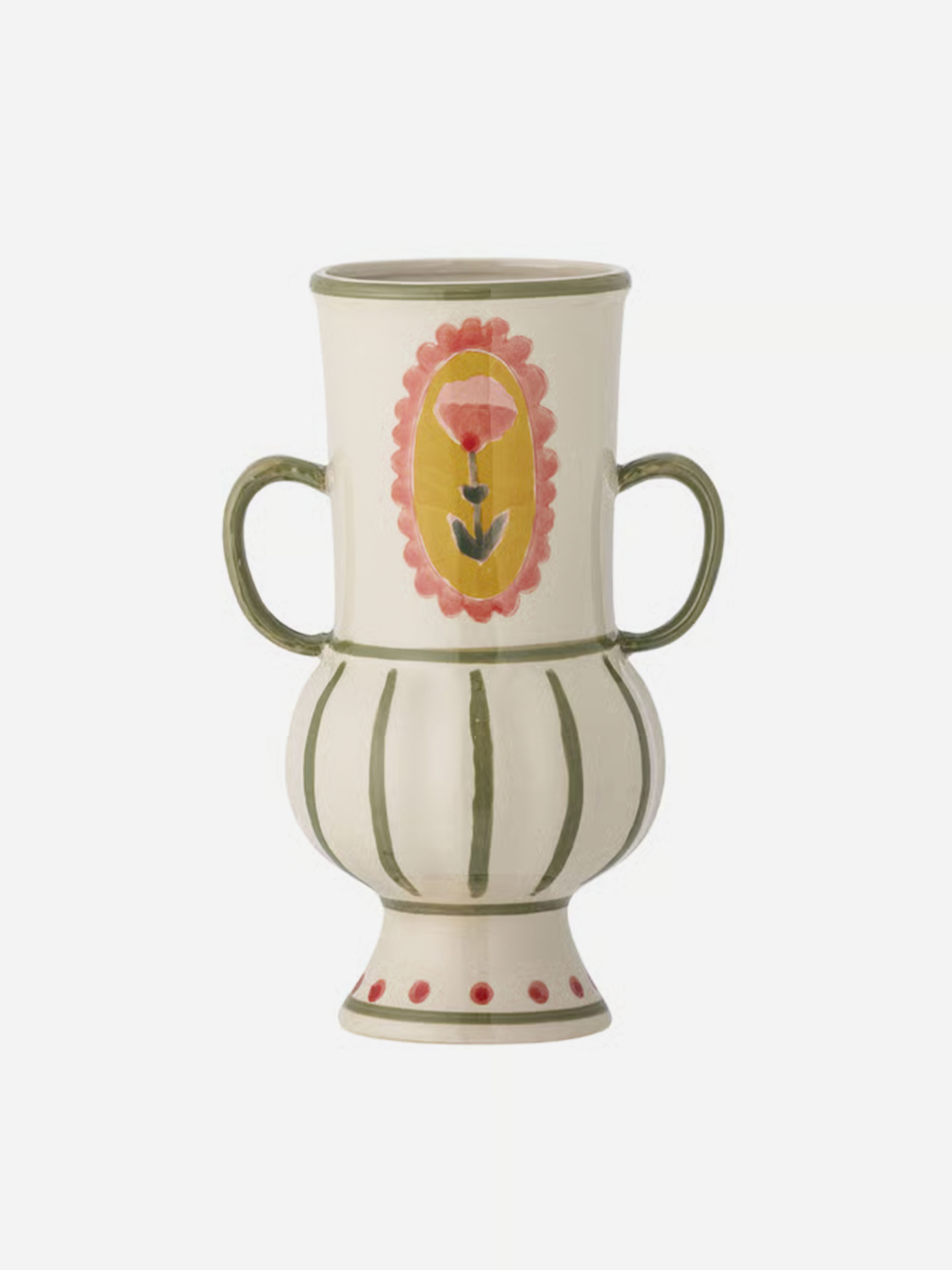 VASE ODINA GREEN -  Ecru , Home design Bensimon