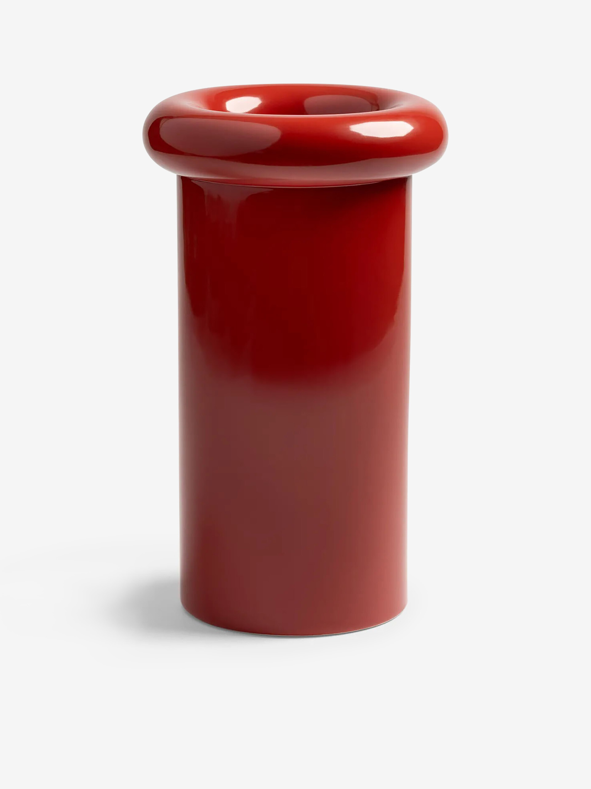 VASE TURBAN ROUGE -  Red , Home design Bensimon