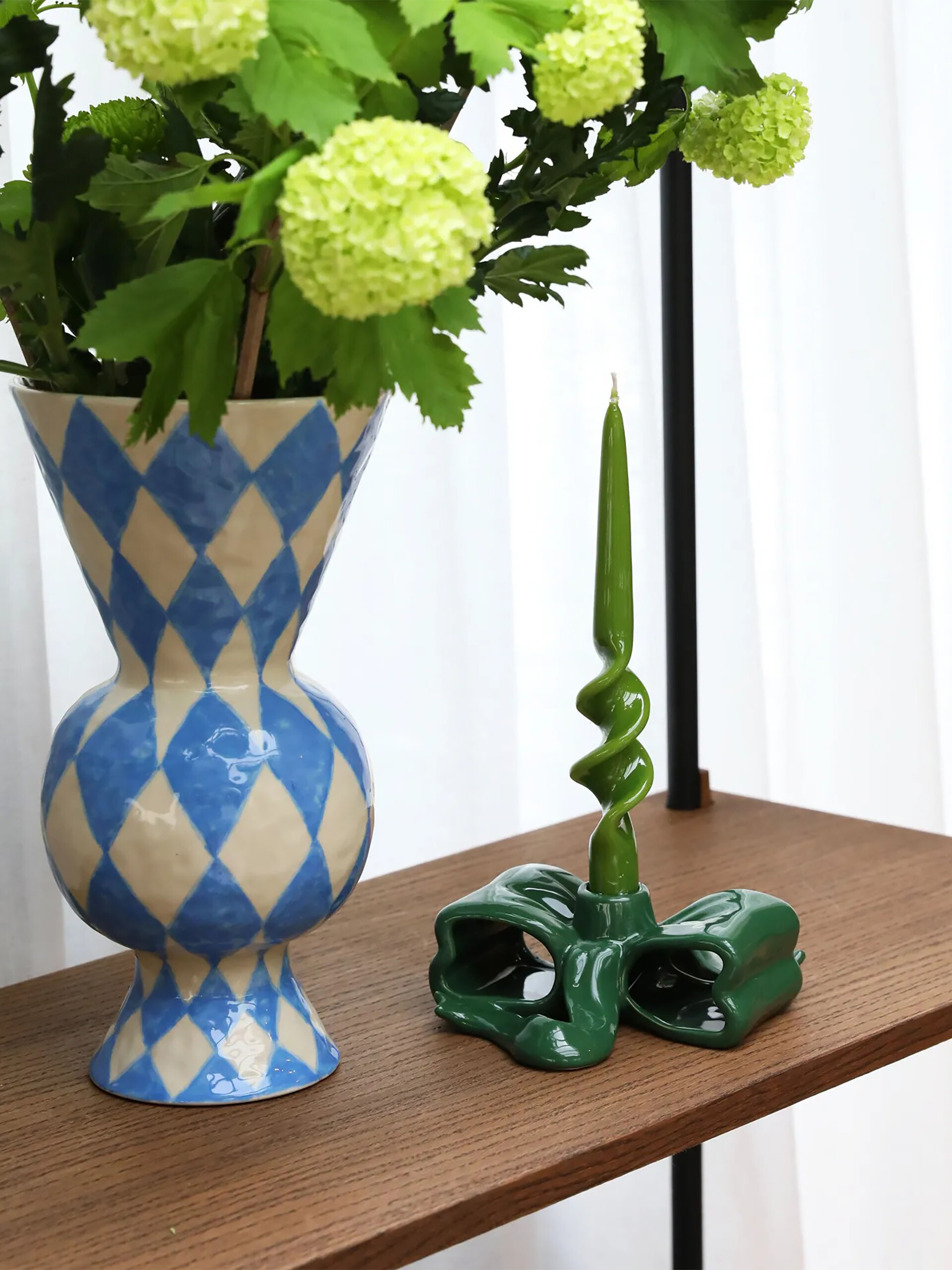 VASE RHOMBIC BLUE -  Blue , Home design Bensimon
