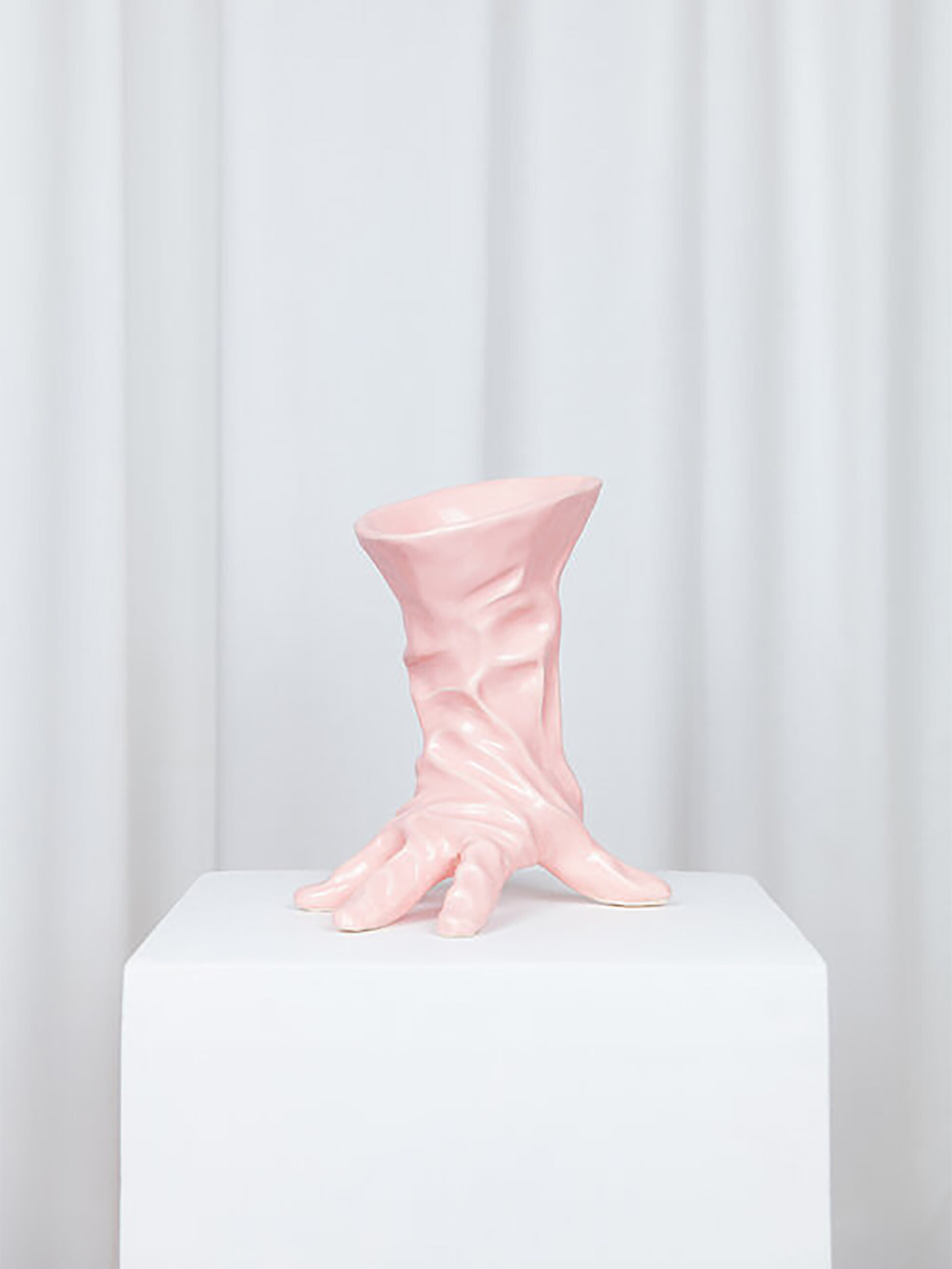 VASE GLOVE PINK -  Pink , Home design Bensimon