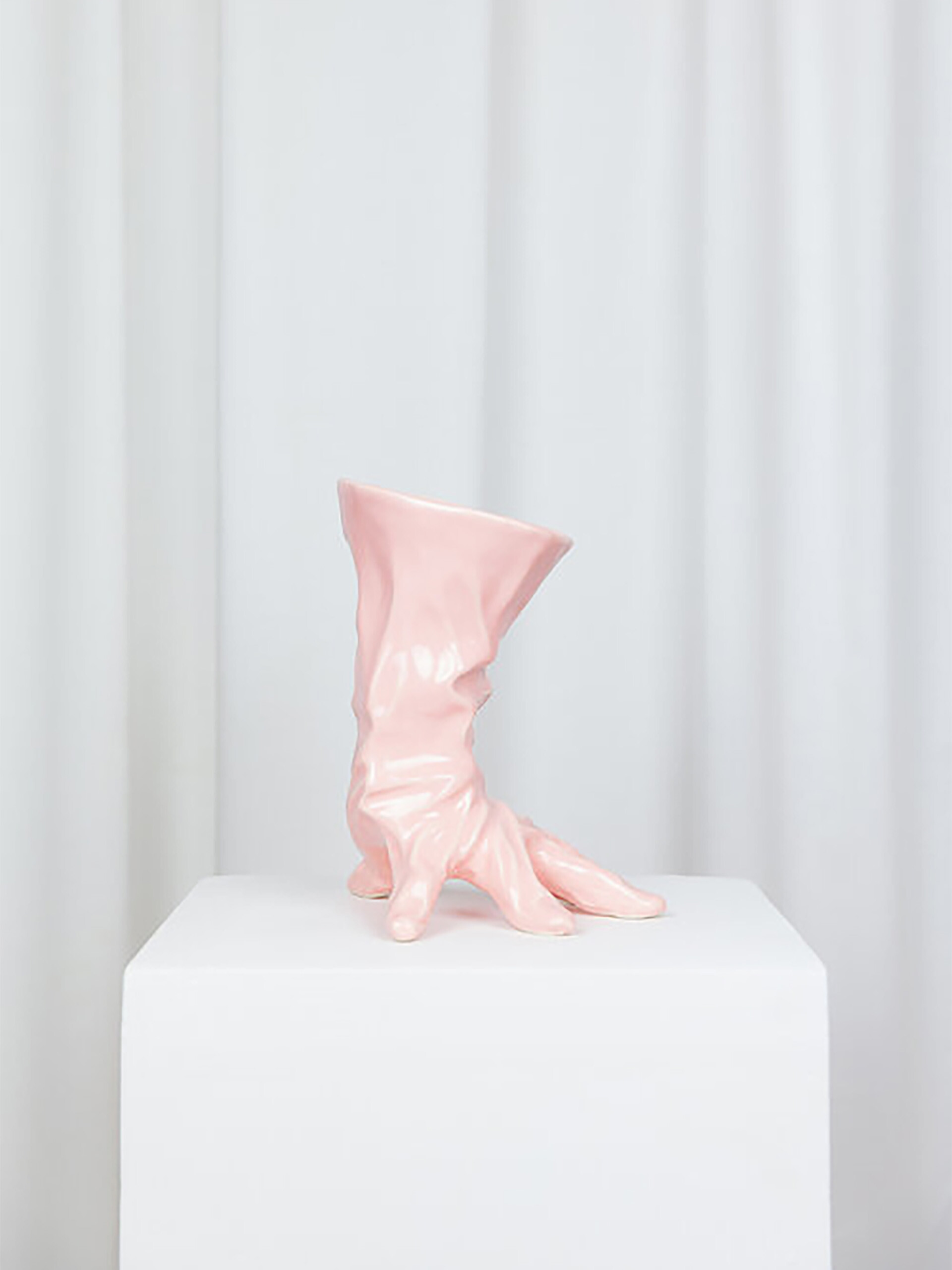 VASE GLOVE PINK -  Pink , Home design Bensimon