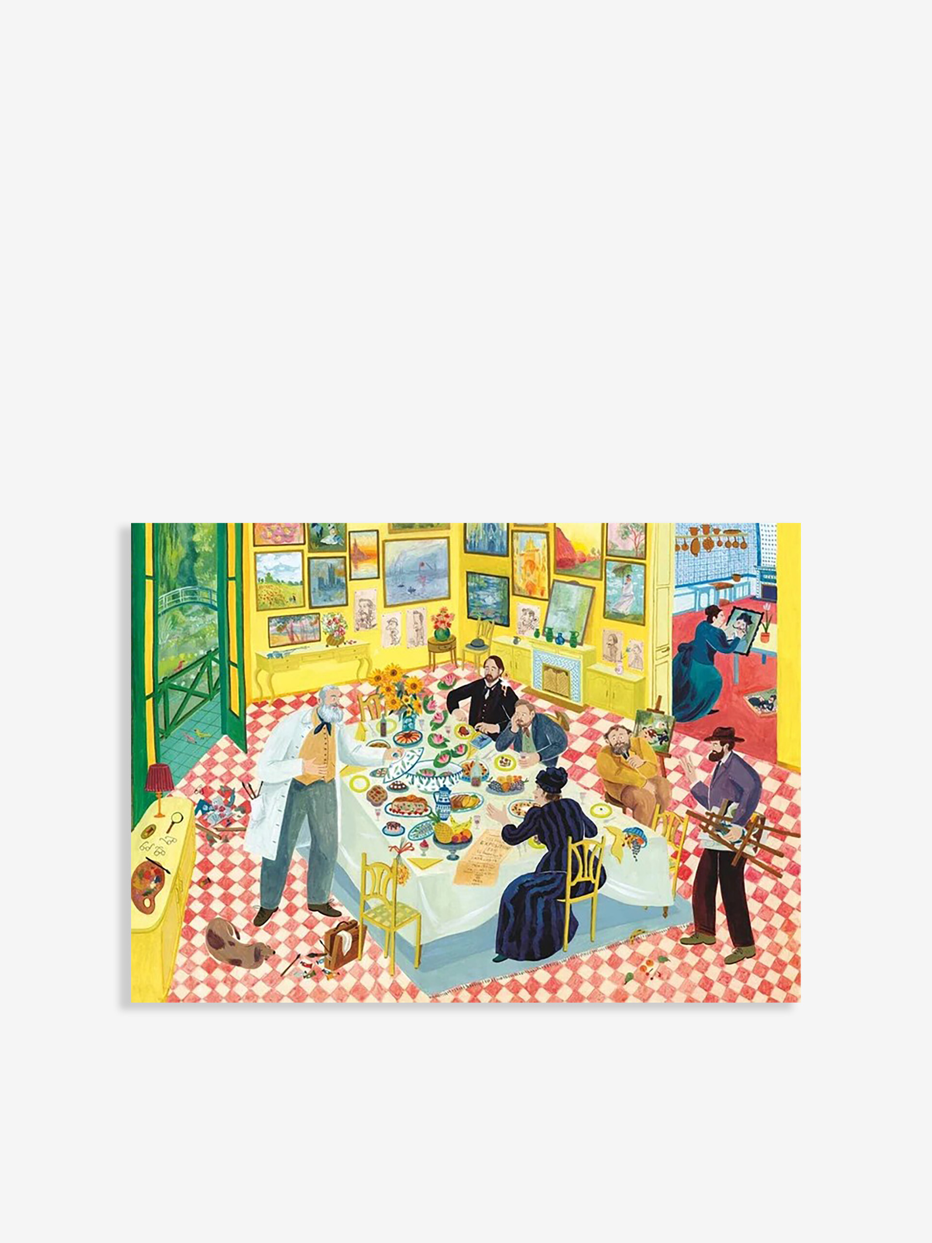 PUZZLE DINNER WITH MONET - NEW MAGS -  Multicolored , Home design Bensimon