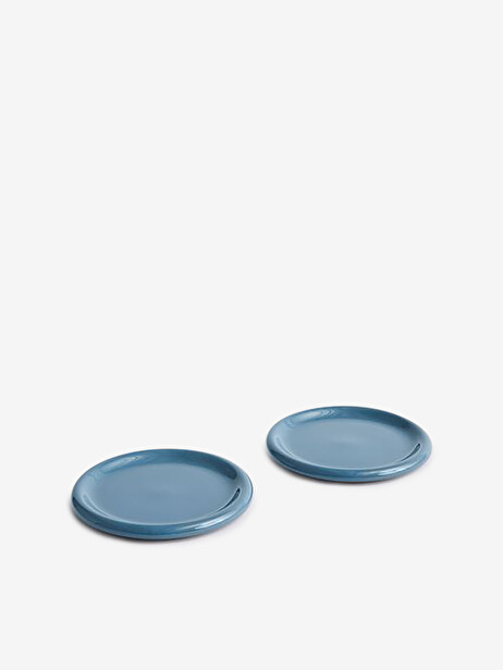SET OF 2 BARRO PLATES 24cm -  Blue , Home design Bensimon