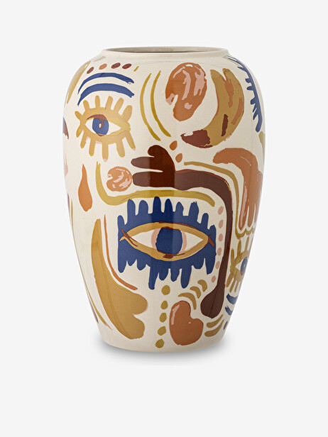 VASE HORUS STONEWARE -  Blue , Home design Bensimon