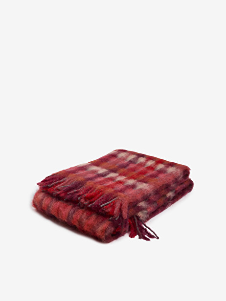 MIA RED AND PLUM BLANKET 130X200 -  Multicolored , Home design Bensimon