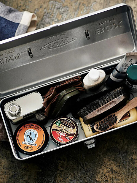 SILVER STORAGE BOX JAPAN L 36X11X15 -  Silver , Home design Bensimon