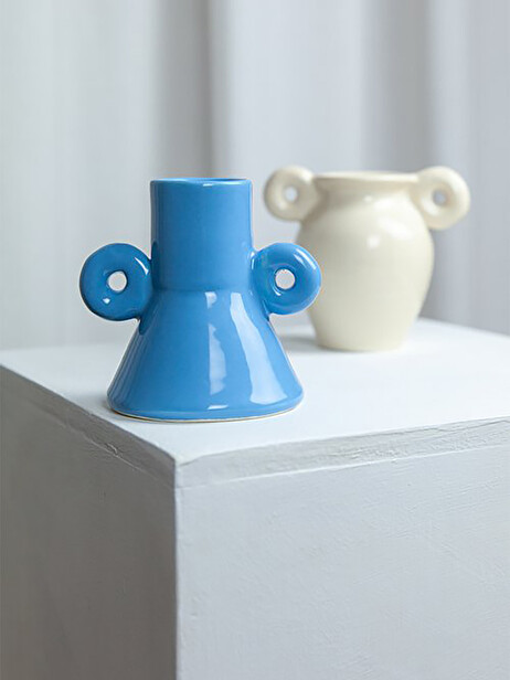 TINY VASE BLEU - LOLA MAYERAS -  Light blue , Home design Bensimon