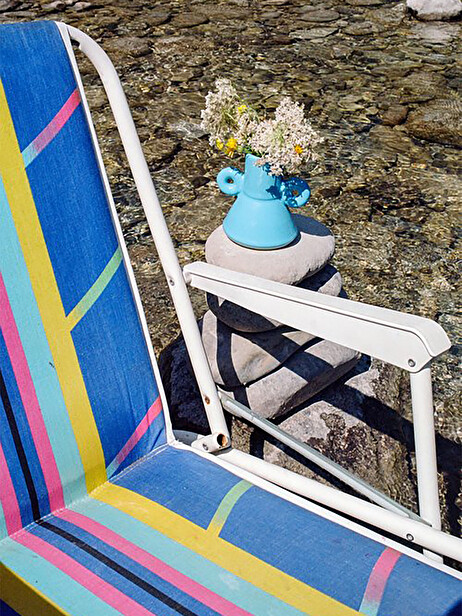 TINY VASE BLEU - LOLA MAYERAS -  Light blue , Home design Bensimon