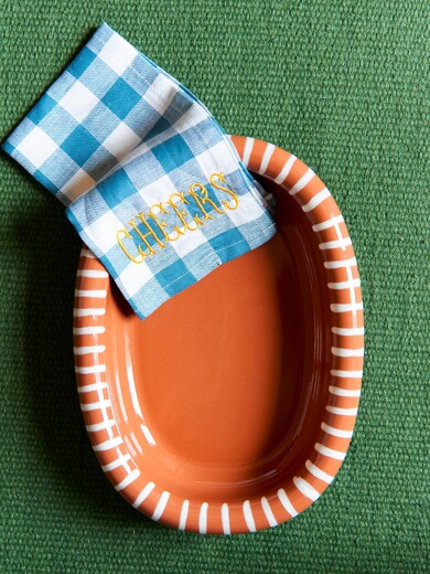 CHEERS NAPKIN 45X45 -  Blue , Home design Bensimon