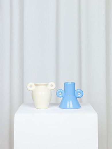 TINY VASE BLEU - LOLA MAYERAS -  Light blue , Home design Bensimon