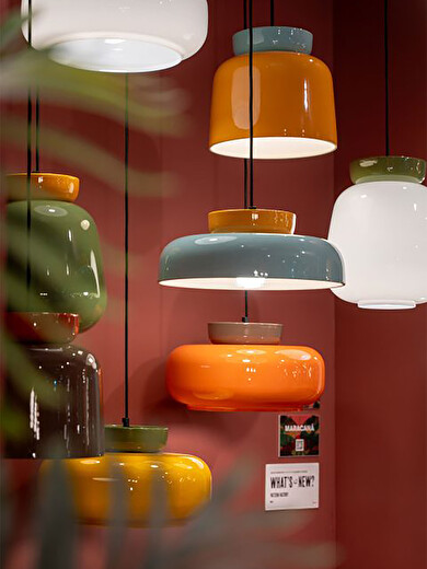 MARACANA RED/BROWN PENDANT LIGHT -  Red , Home design Bensimon