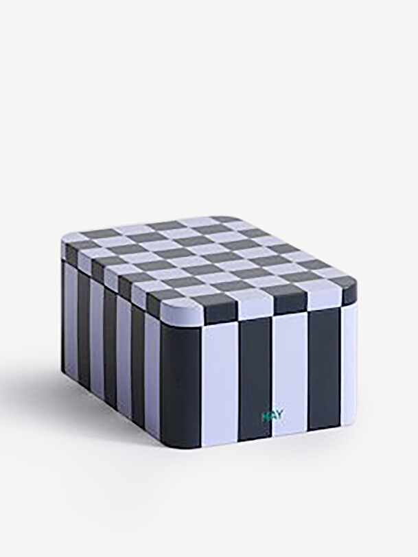 METAL BOX BLACK AND WHITE -  Multicolored , Home design Bensimon