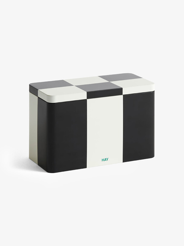 METAL BOX SLIM WHITE AND GREEN - Multicolored , Home design Bensimon