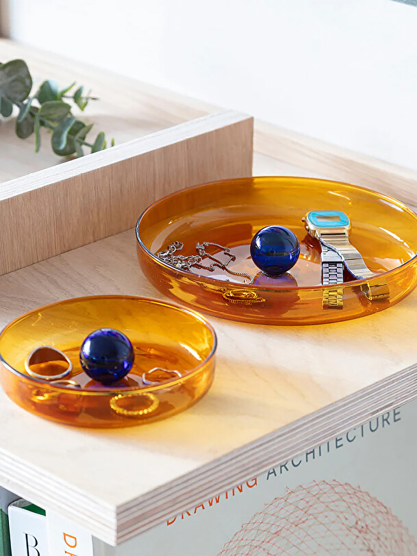 BUBBLE AMBER/COBALT M POCKET -  Orange , Home design Bensimon