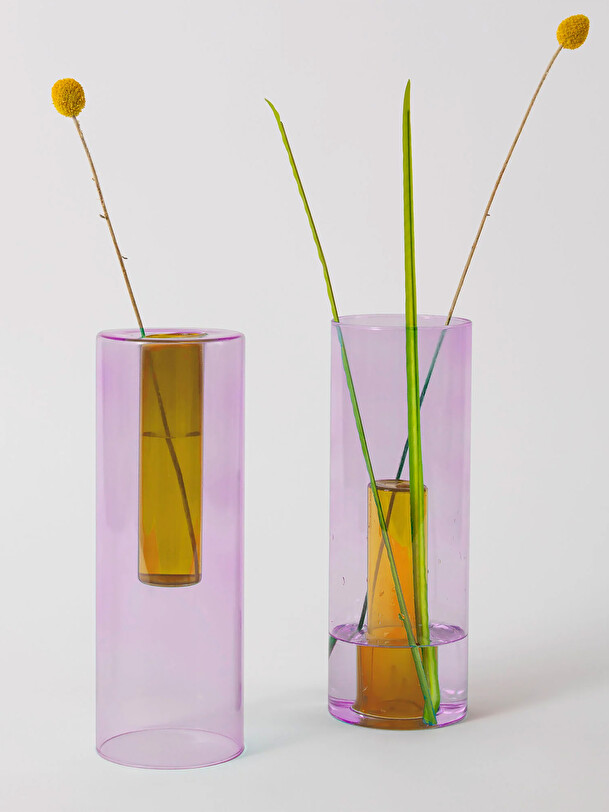 VASE REVERSIBLE LILAC/PEACH M -  Lilas , Home design Bensimon