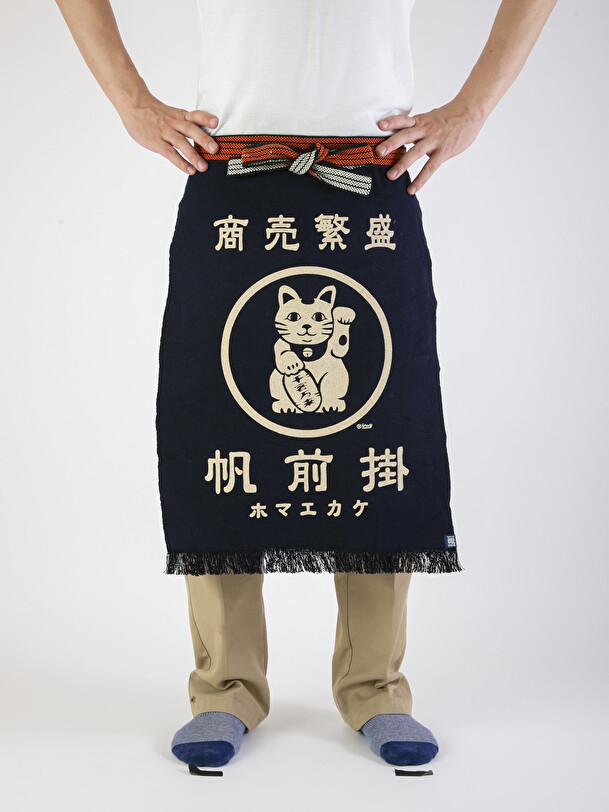 LUCKY CAT APRON -  Marine , Home design Bensimon