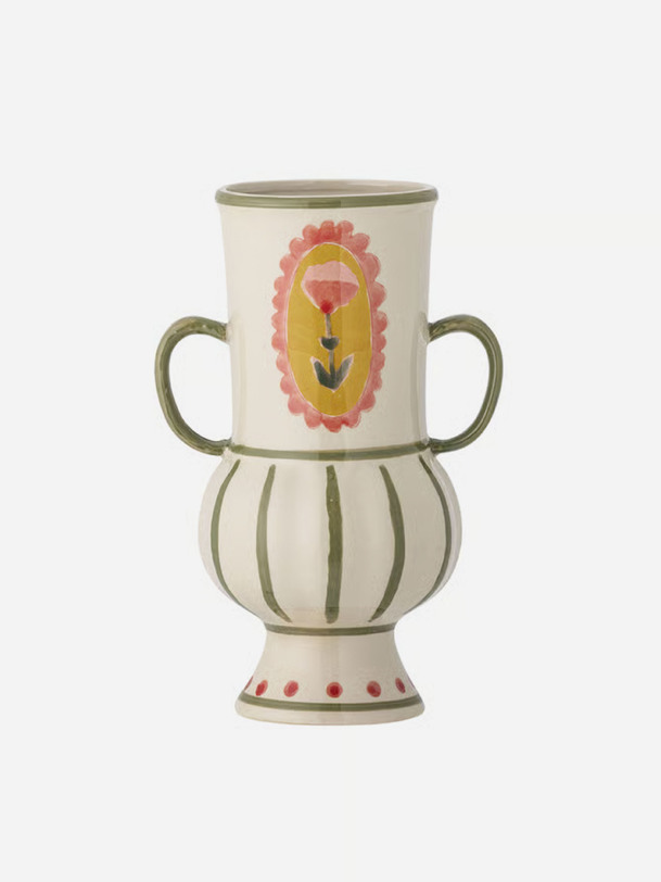 VASE ODINA GREEN -  Ecru , Home design Bensimon