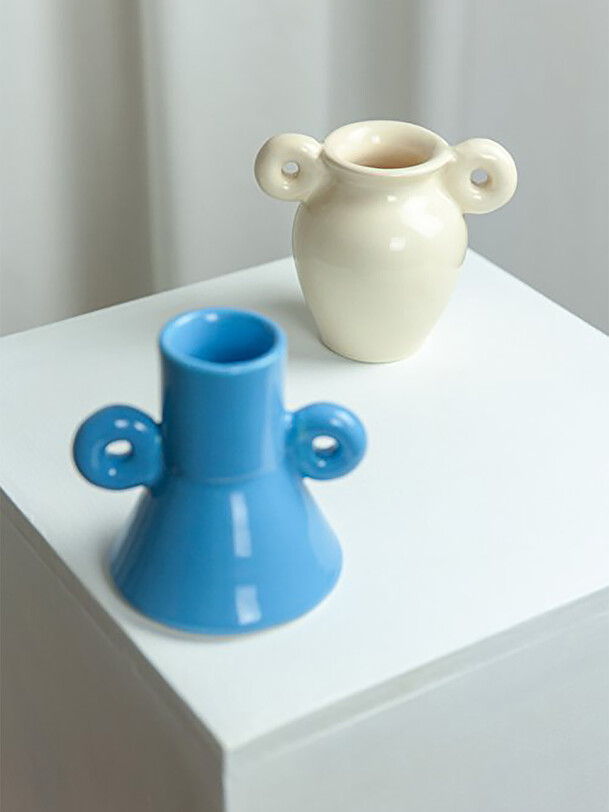 TINY VASE BEIGE - LOLA MAYERAS -  Beige , Home design Bensimon