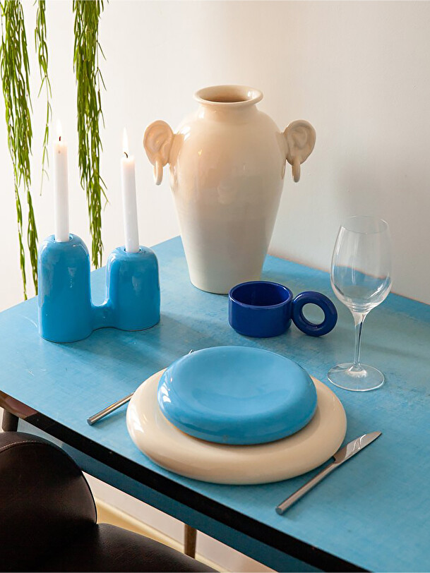 TINY VASE BEIGE - LOLA MAYERAS -  Beige , Home design Bensimon