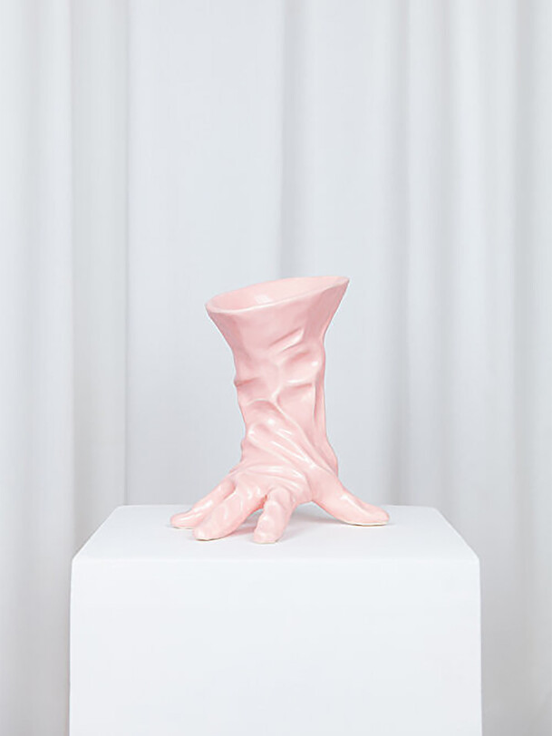 VASE GLOVE PINK -  Pink , Home design Bensimon