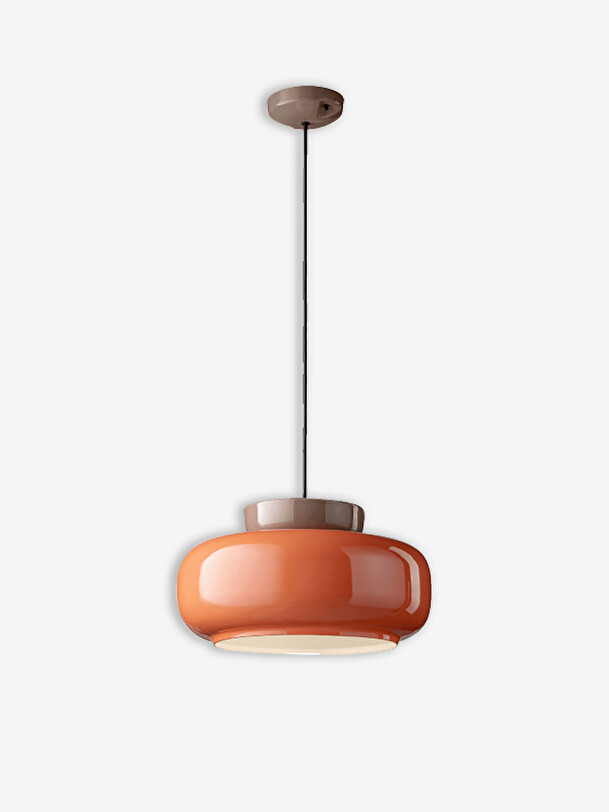 MARACANA RED/BROWN PENDANT LIGHT - Red , Home design Bensimon