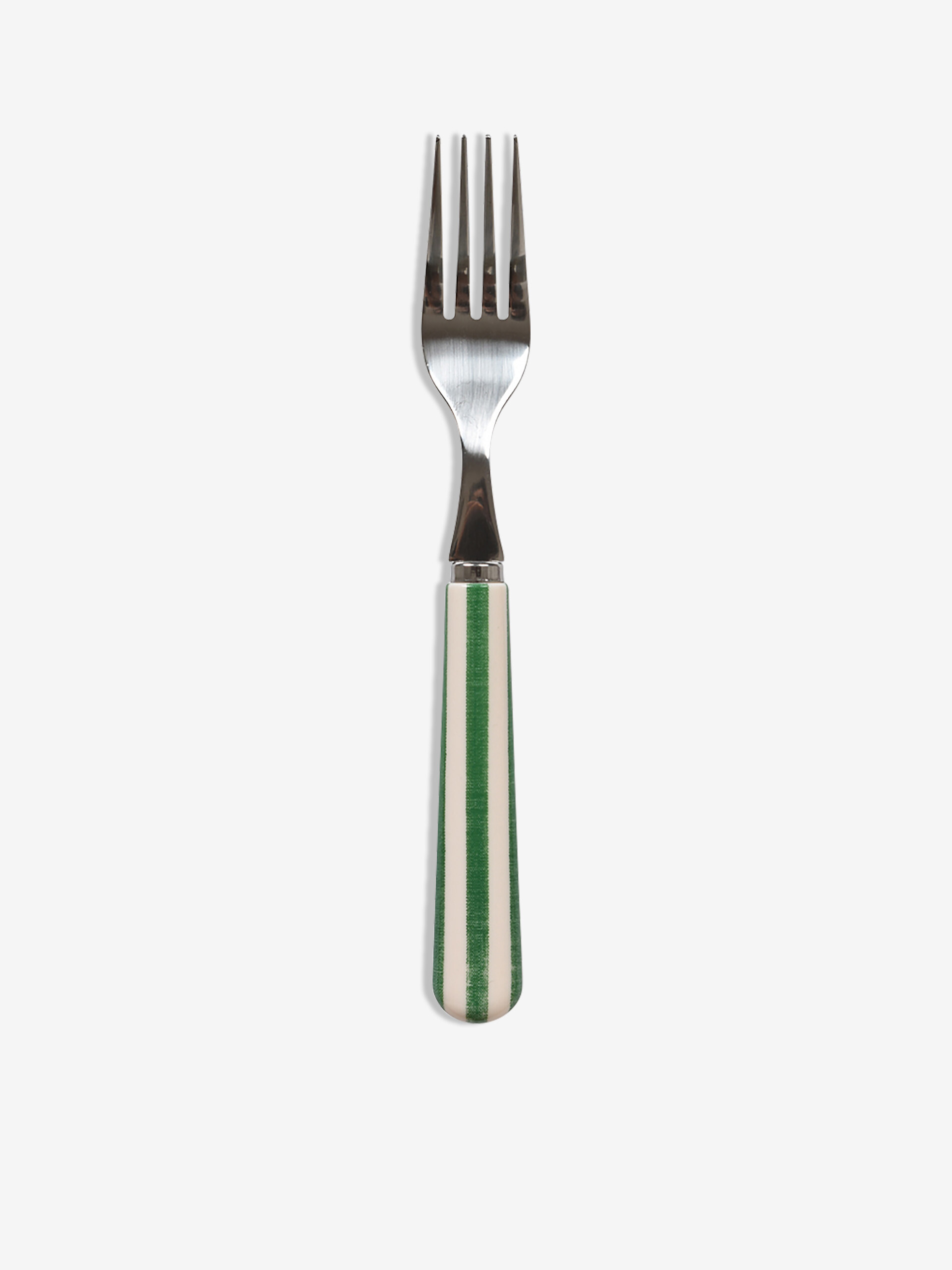 PAUL FORK GREEN STRIPE - Green , Home design Bensimon