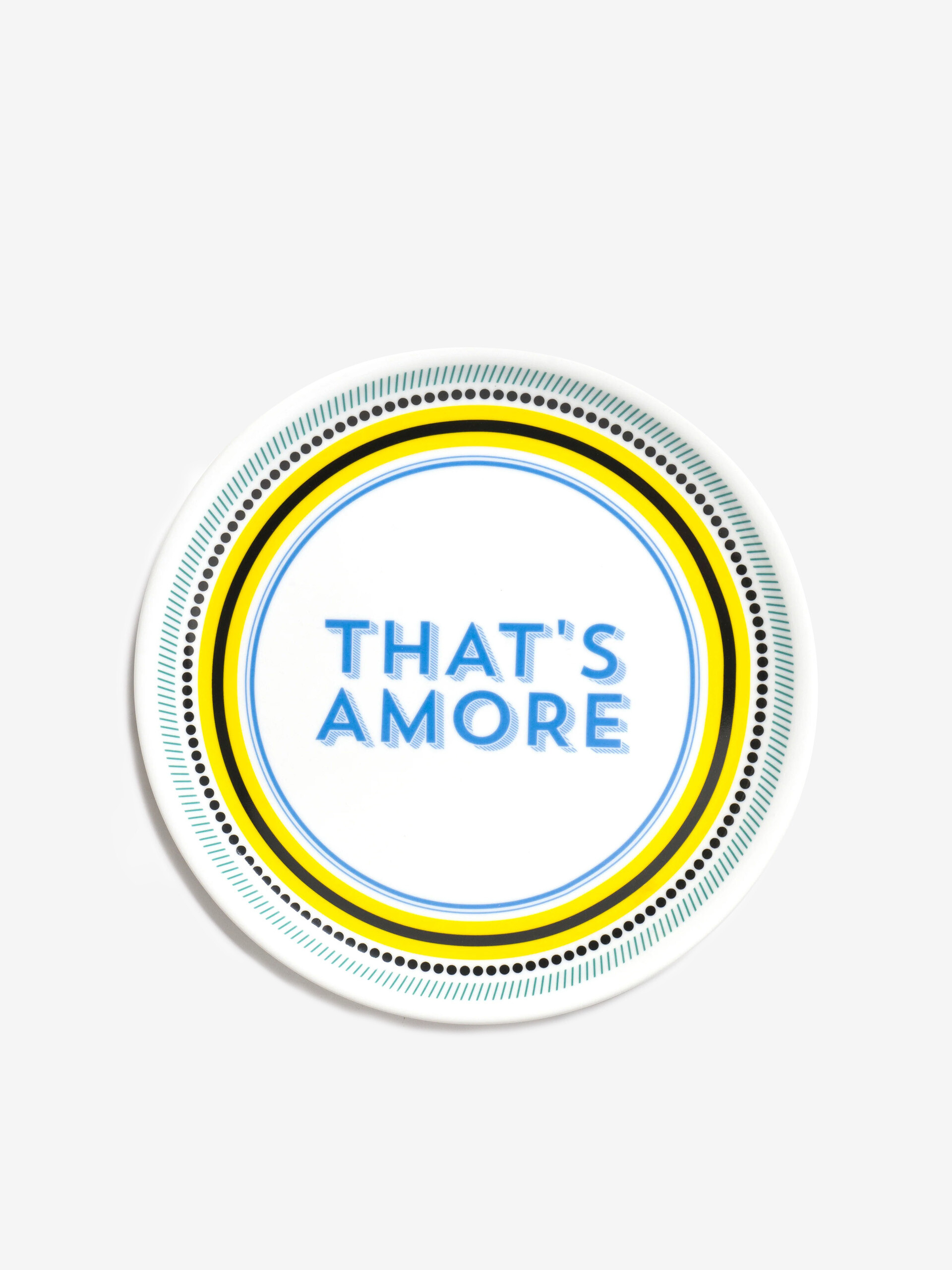 ASSIETTE A THAT'S AMORE - BITOSSI HOME -  Yellow , Home design Bensimon