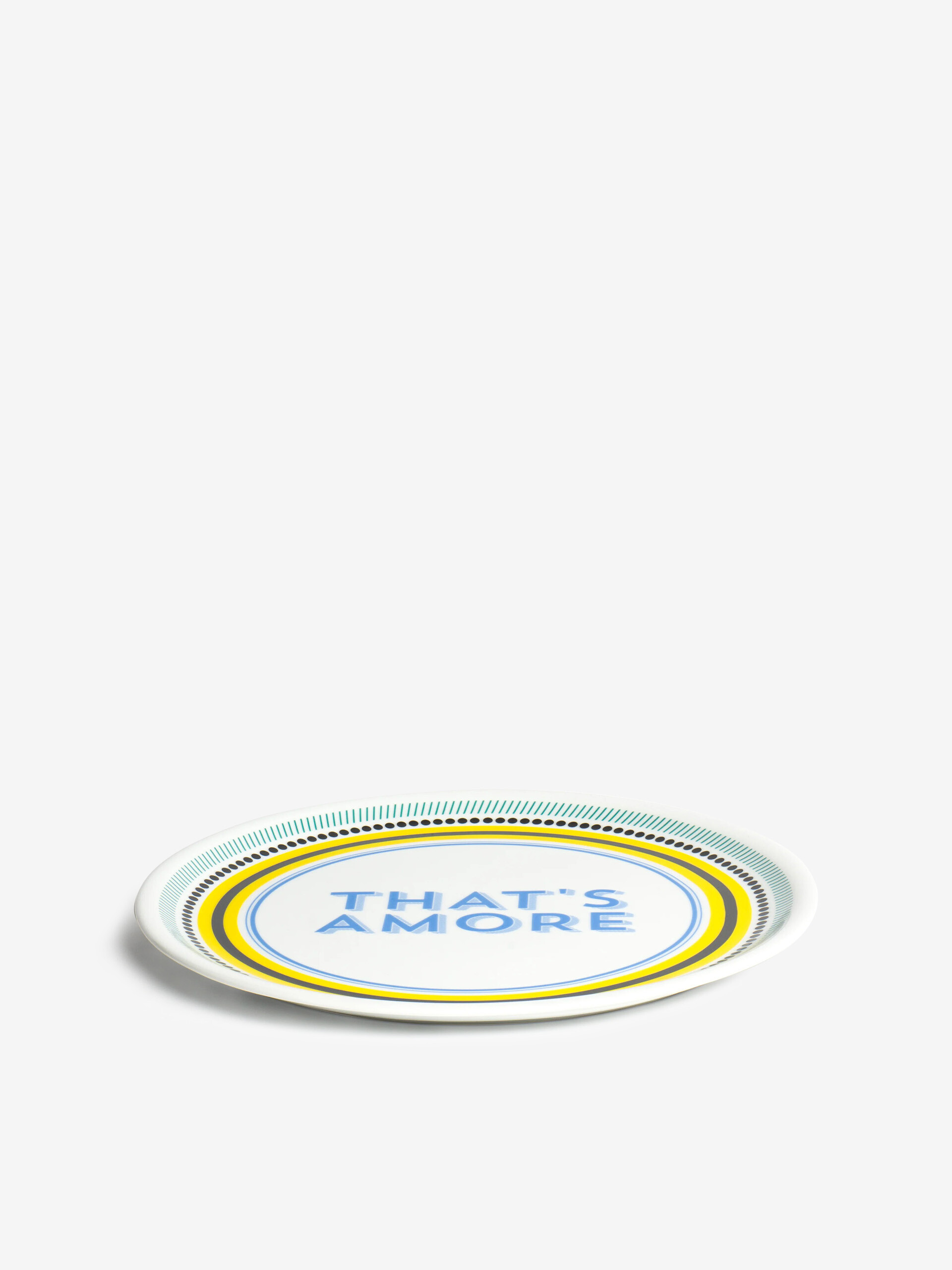 ASSIETTE A THAT'S AMORE - BITOSSI HOME -  Yellow , Home design Bensimon
