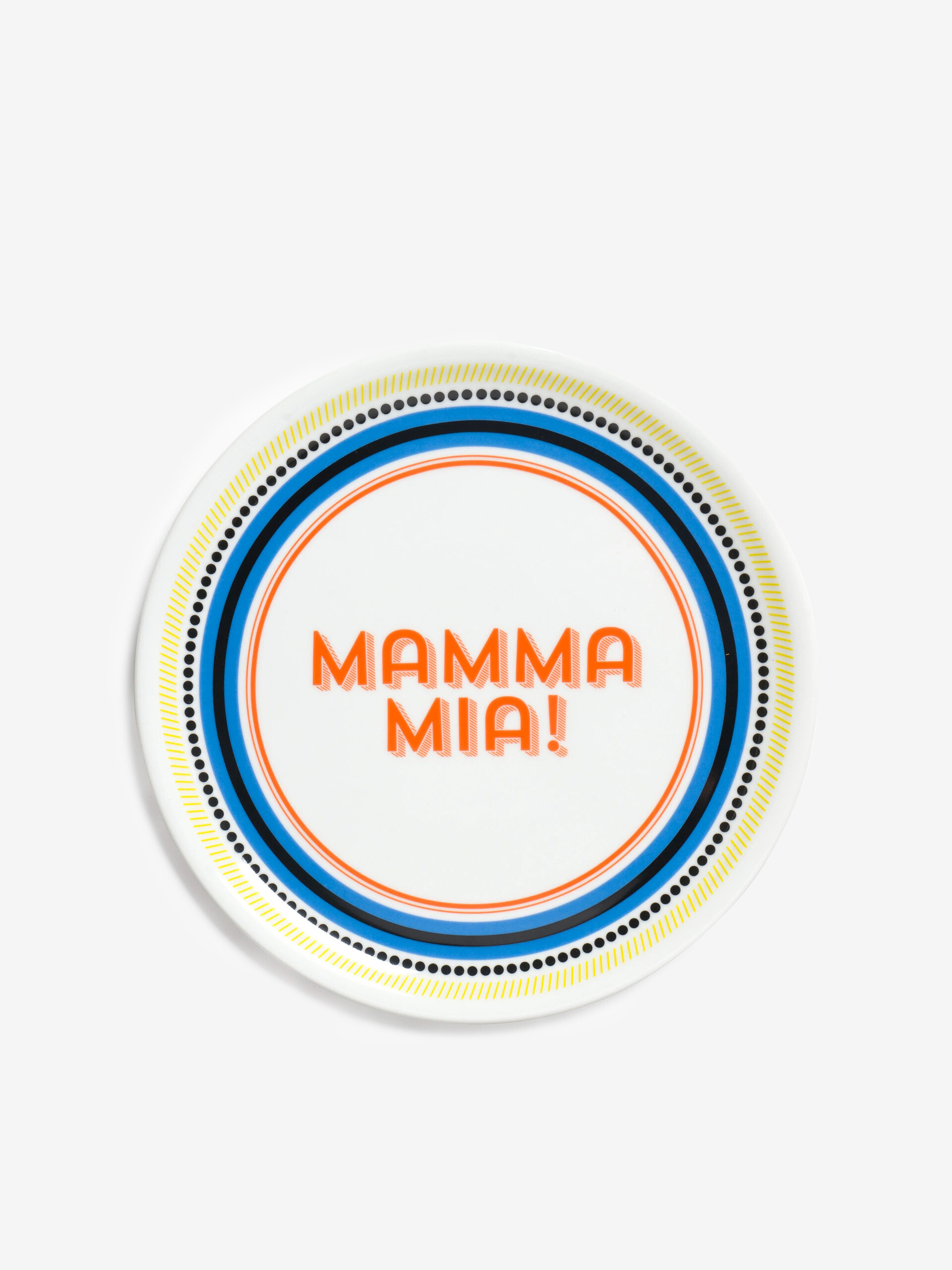 ASSIETTE MAMMA MIA! - BITOSSI HOME -  Orange , Home design Bensimon