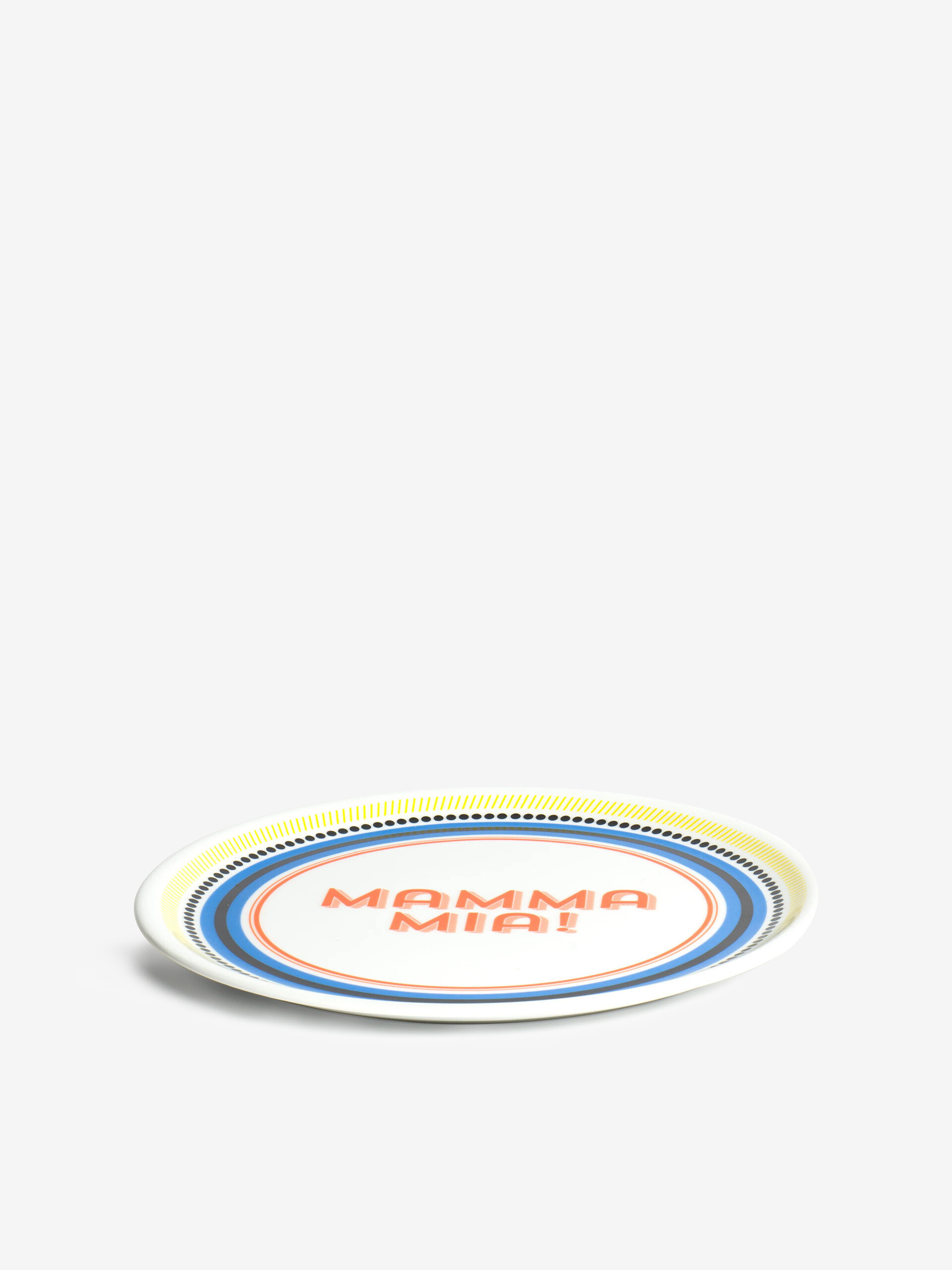 ASSIETTE MAMMA MIA! - BITOSSI HOME -  Orange , Home design Bensimon