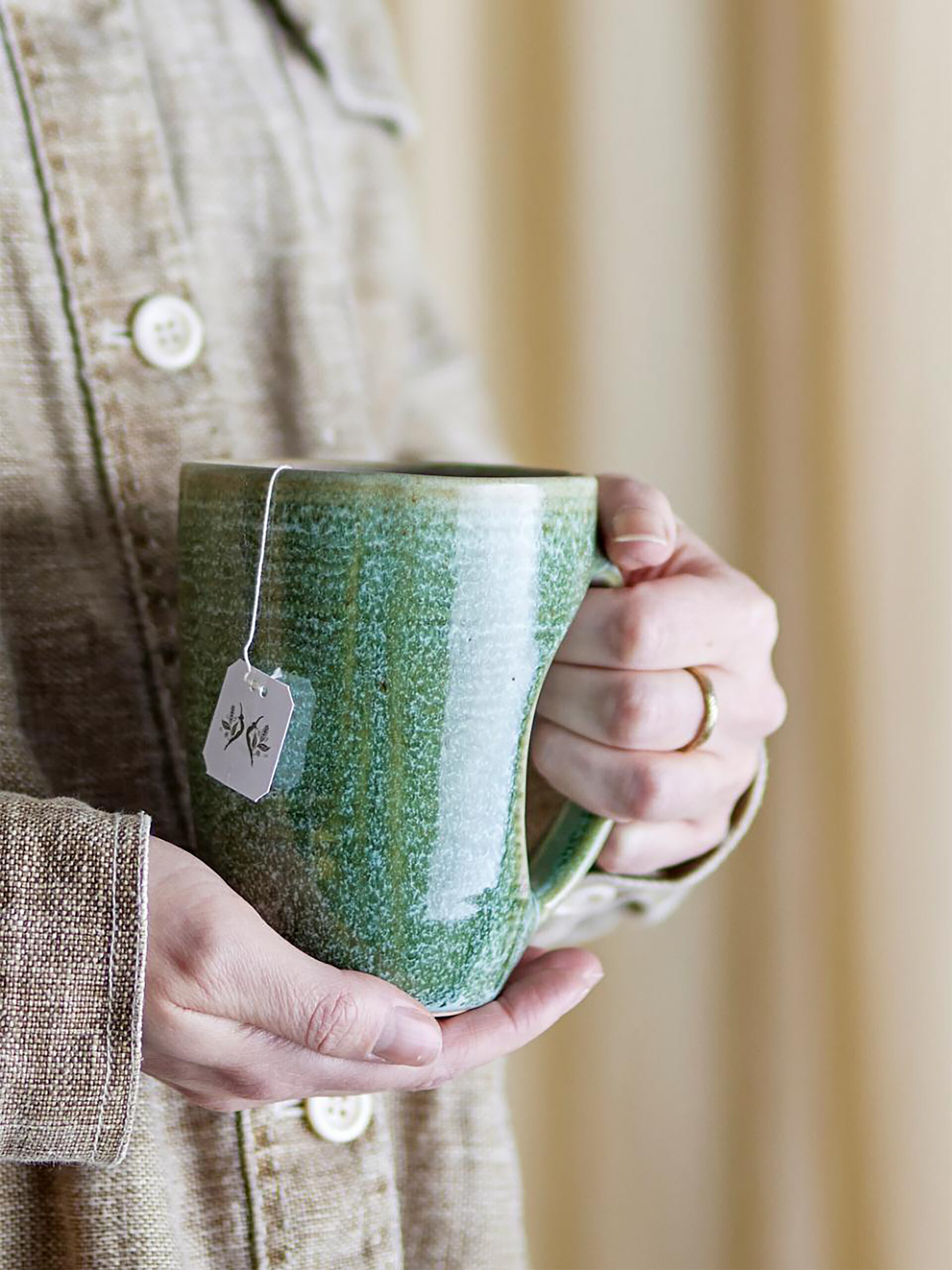 AURA MUG - Green , Home design Bensimon