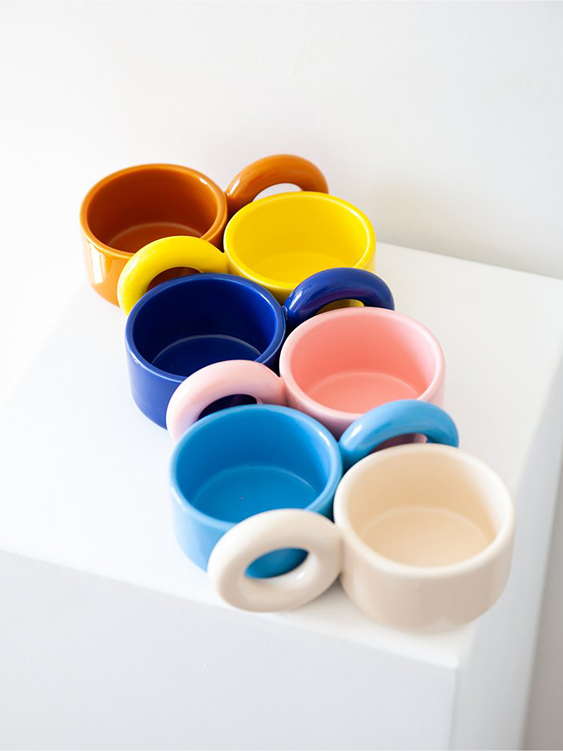 BIGLOOP CUP YELLOW CUP - Yellow , Home design Bensimon