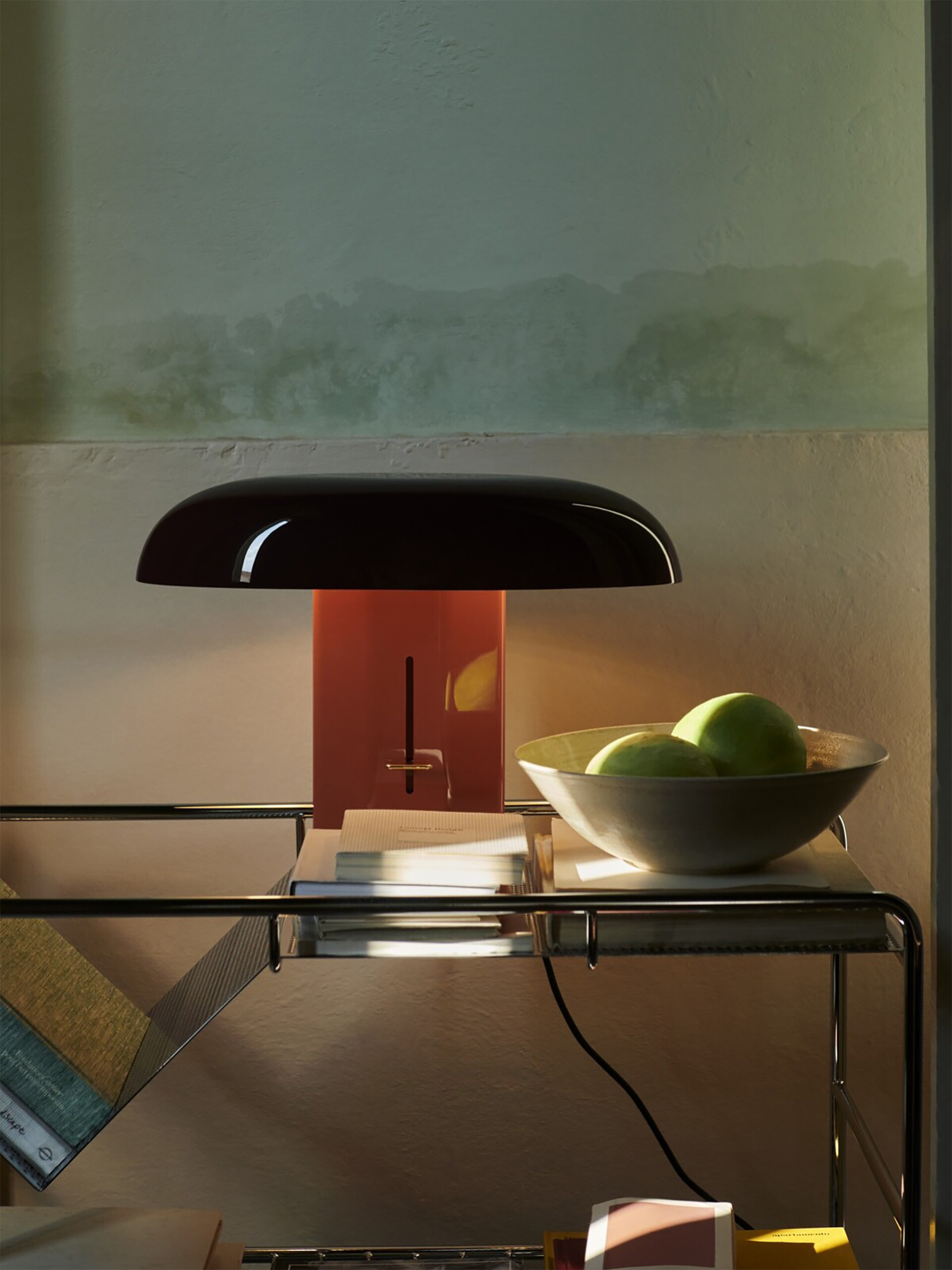 MONTERA BORDEAUX/ORANGE TABLE LAMP - Orange , Home design Bensimon