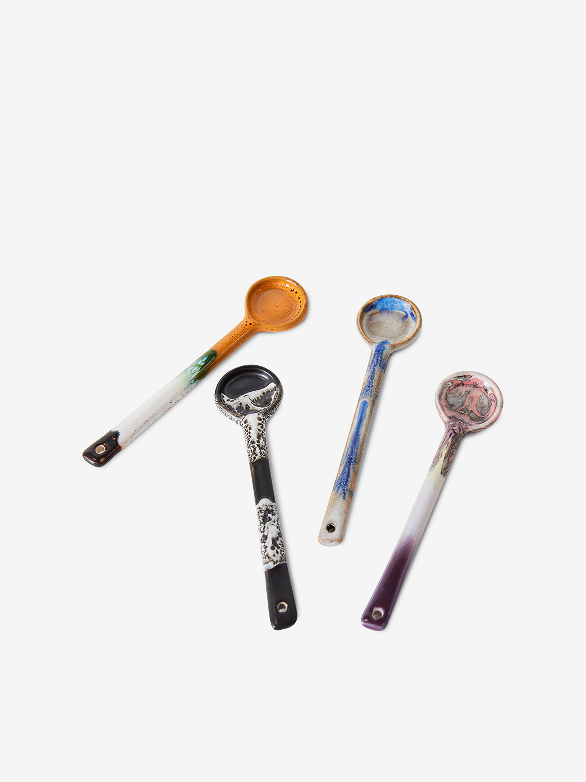 SET OF 4 SPOONS 70S - Multicolored , Home design Bensimon