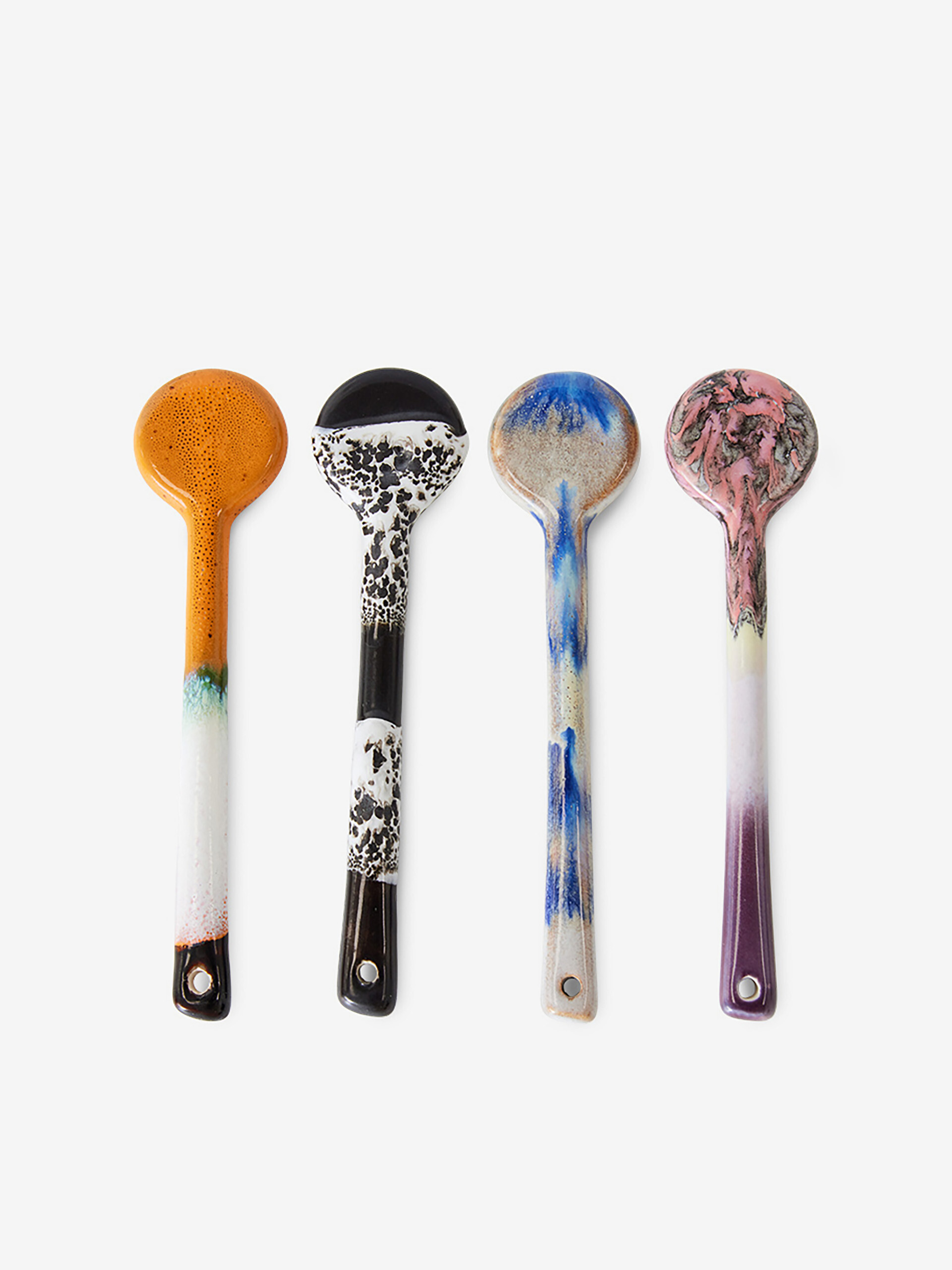 SET OF 4 SPOONS 70S - Multicolored , Home design Bensimon
