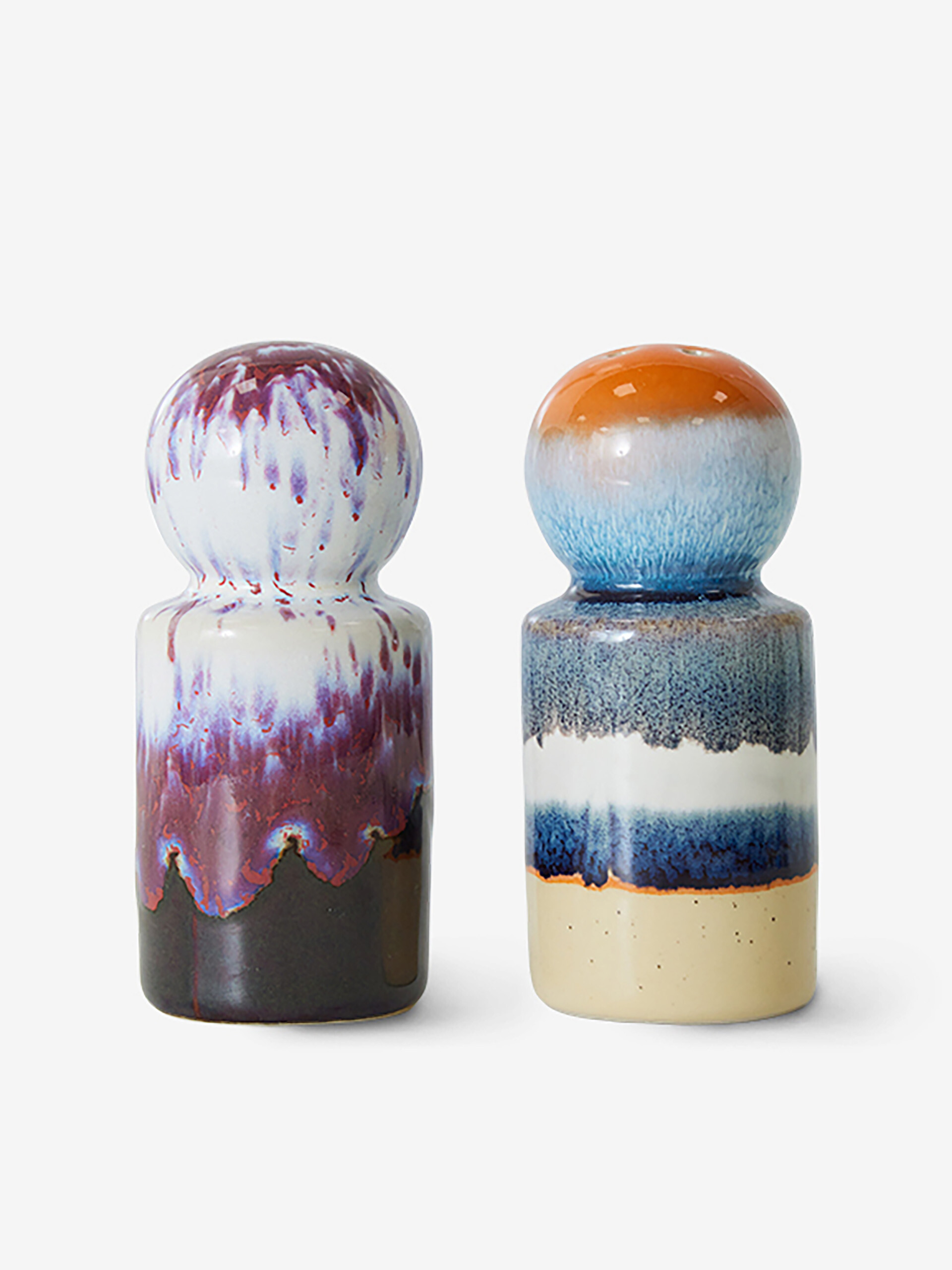 70S SALT AND PEPPER SET -  Multicolored , Home design Bensimon
