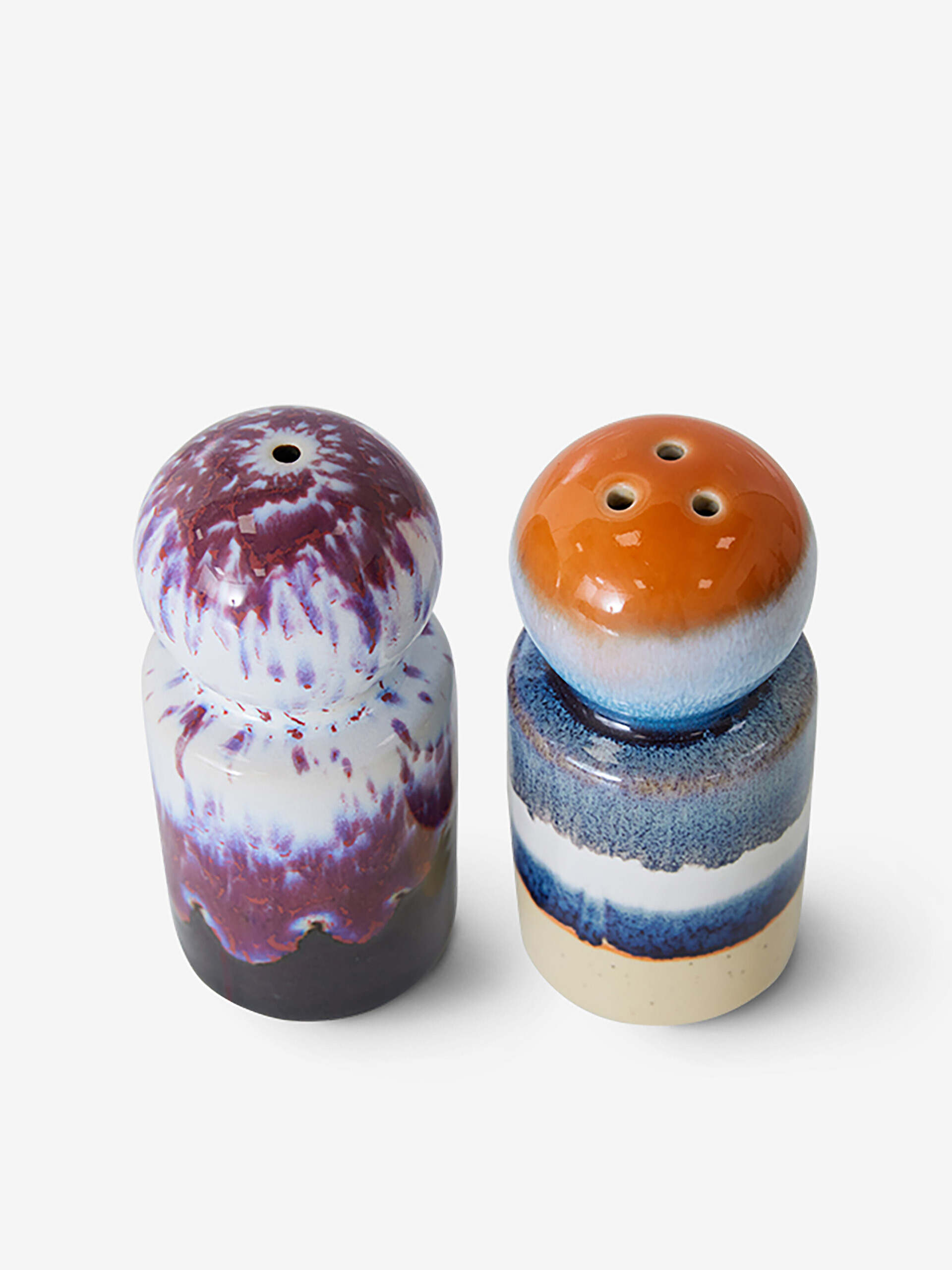 70S SALT AND PEPPER SET -  Multicolored , Home design Bensimon