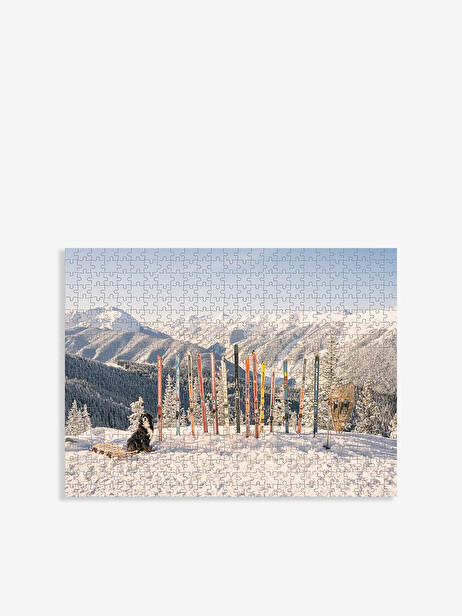 PUZZLE BIFACE WINTER SKI II - NEW MAGS -  Multicolored , Home design Bensimon