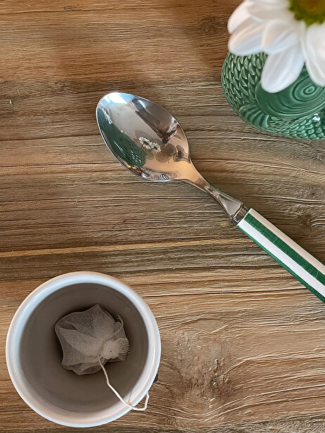 PAUL KNIFE GREEN STRIPE -  Green , Home design Bensimon