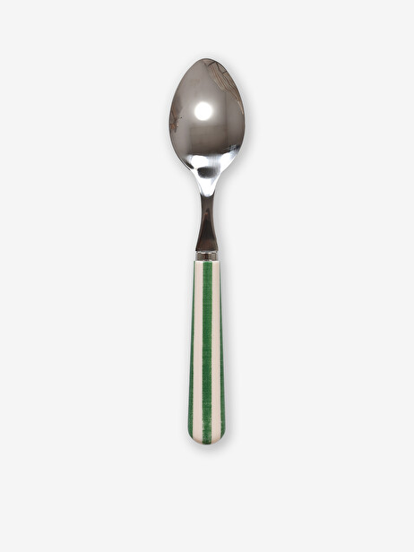 SMALL SPOON PAUL STRIPED GREEN -  Green , Home design Bensimon