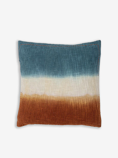 CUSHION DEGRADED BLUE RUSTY 45X45 -  Multicolored , Home design Bensimon