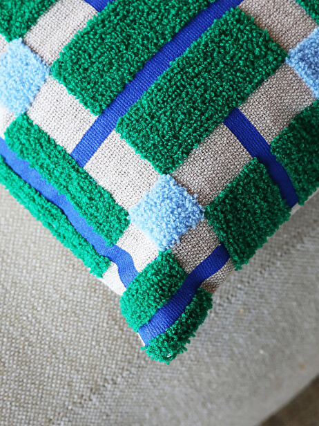PLANO GREEN CUSHION 40X40 -  Green , Home design Bensimon