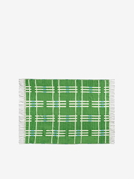PLANO GREEN BLANKET 130X200 -  Green , Home design Bensimon