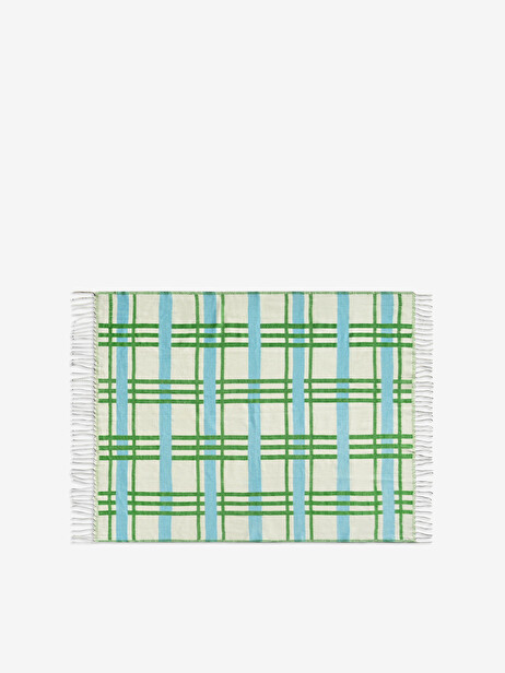 PLANO GREEN BLANKET 130X200 -  Green , Home design Bensimon