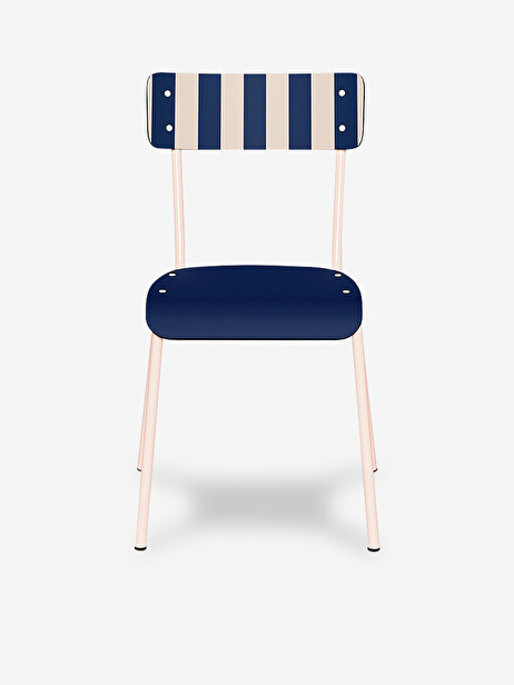 SUZIE NAVY STRIPED CHAIR -  Marine , Home design Bensimon