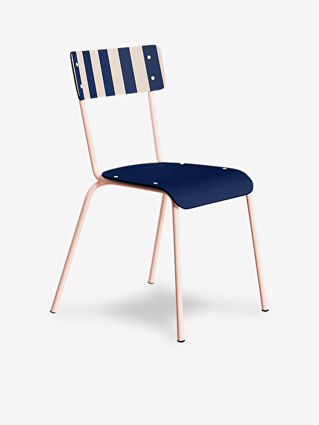 SUZIE NAVY STRIPED CHAIR -  Marine , Home design Bensimon